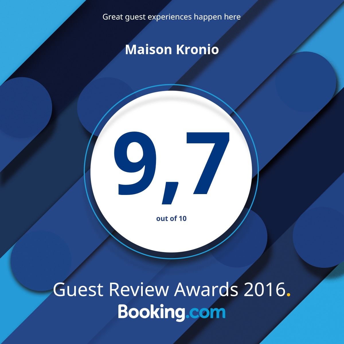 Booking award !